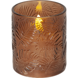 LED Pillar Candle Flamme Leaf