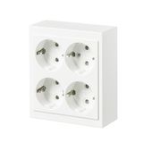 404EA-884 Socket outlet White - Impressivo