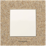 Karre Plus Accessory Corian - Sandstone One Gang Frame