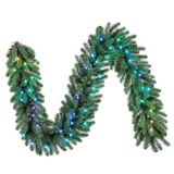 Twinkly Pre-lit Garland – 50 RGB LED, Regal 9ft Garland, Green Wire, Plug Type C