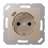 SCHUKO socket with USB type C A1520-18CCH