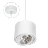 CHLOE AR111 GU10 IP20 round white, adjustable round base