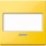 Rocker with label and control window, yellow, system M