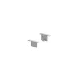 GRAZIA 10 Recessed profile endcaps, 2 pcs., alu