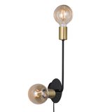 Josefine | Wall | Black/Brass