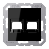 Centre plate for MJ f. 2 sockets A1569-25WESW