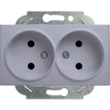 Karre Plus-Arkedia Silver Two Gang Socket