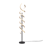 Sequence LED floor lamp matt brass/matt black