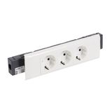 PRISE SPEC. DLP SUPPORT COUV 65 INTEGRE SCHUKO 3X2P+T  BORNES AUTOMATIQUES