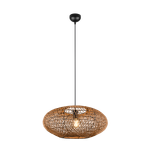 Hedda pendant E27 matt black/sisal