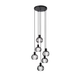 MIKAELA Pendant light-Black-Ø35-6xE14-5W-Metal