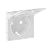 Cover plate Valena Life - 2P+E socket - German standard - with flap - white