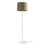 SAMBA WHITE FLOOR LAMP GREEN RIBBONED LAMPSHADE ø4