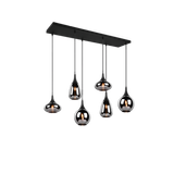 Lumina pendant 6-pc E14 matt black