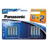 PANASONIC Evolta Alkaline LR03 AAA BL6+2