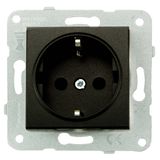 Karre Plus Black (Quick Connection) Child Protected Socket