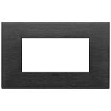 Plate 4M metal brushed black