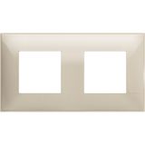 CLASSIA - COVER PLATE 2X2P CREAM