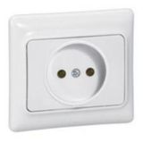 Kaptika - 2P socket outlet with shutters - flush mounting - 16 A 250 V~ - White