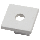 End Cap with hole for Plaster In Outside Corner Profile IP20 White