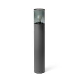 KILA POLE L.H700 E27 DARK GREY FUME GLASS