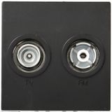 Systo TV+FM direct socket Black