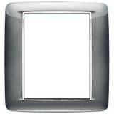 Round plate 8M Bright Atlantic grey