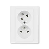 5513H-C02357 03W Earth-pin double socket, shuttered