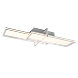 Charleston LED ceiling lamp brushed aluminium