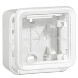 Box with glands Plexo IP55 antibacterial-1 gang-modular-Artic white