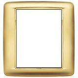 Round plate 8M Galvan.satin gold