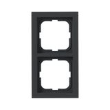 1722F85-885 Cover frame 2gang Black - Impressivo