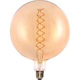 LED Filament Bulb - Globe G200 E27 5W 250lm 2200K Gold 330°  - Dimmable