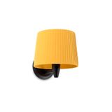 SAMBA BLACK WALL LAMP E27 YELLOW LAMPSHADE ø215*16