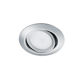 Rila LED recessed spotlight chrome round