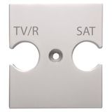 UNIVERSAL SUPPORT - COMBINED SOCKET OUTLET TV/R-SAT - NATURAL SATIN BEIGE - CHORUSMART