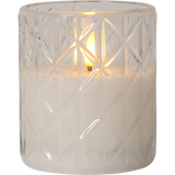 LED Pillar Candle Flamme Romb