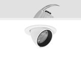 GOLAS mini, 29 W, 3000 lm, 940, white, on/off Recessed projectors, D 1