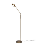 Franklin LED floor lamp antique brass