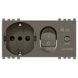 2P+E 16A P30 outlet+C16 RCBO Metal