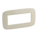 Plate Valena Allure - 5-module open plate - ivory