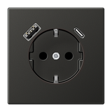 SCHUKO socket with USB type A AL1520-18A