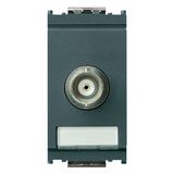 BNC cable soldering socket conn. grey