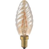 LED E14 Fila Twisted Candle C35x100 230V 140Lm 2W 825 AC Gold Dim