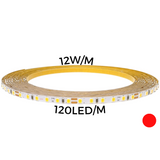 LED strip 12W/m 120led/m RED IP67 12V 348Lum/m 36'000h CRI>80 (5m) THORGEON