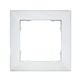 One gang frame 55x55mm, white