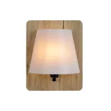 IDAHO Wal Light E14/15W 25/20/15.5cm Light Wood