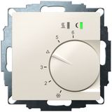 UP room controller, RAL1013 glossy 55x55, 5-30C, AC 230V, triac output, switchable 5 actuators each 3W, change-over input, TA 3.5K, LED displays