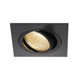 NEW TRIA DL SQUARE Set Downlight 6W, 2700K, 38ø, matt black