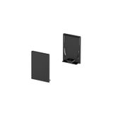 GRAZIA 20 Endcap, 2 pcs., high version, black